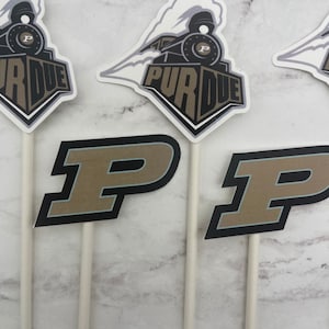 Purdue University | Purdue University Cupcake Toppers | Graduation Party | College Graduation Decorations | Boilermakers | 2022 grad |