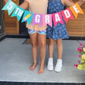 Back To School | First Day Of School Banner | Classroom Banner | Kindergarden | First Grade | Second Grade Banner | Fourth Grade Banner |