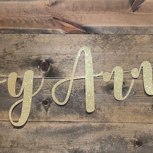 Custom Baby Name Banner | Baby Shower Banner | Gender Reveal Party| Gender Neutral | Custom Glitter Banner | Baby Banner| Nursery Decor |