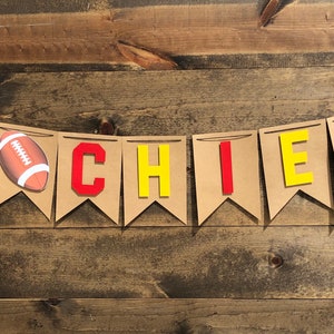 Chiefs Banner | NFL Banner | Football Banner | Football decor | Game Day Banner | Super Bowl 2025 | Kansas City Chiefs Banner | Chiefs |