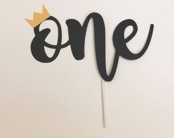 One Cake Topper With Crown | Crown Cake Topper | Smash Cake Topper | Wild One Cake Topper | Wild First Birthday | Where The Wild Things Are|