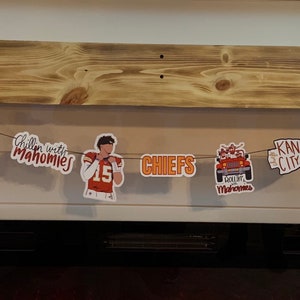 Chiefs Banner | NFL Banner | Football Banner | Football decor | Game Day Banner | Super Bowl 2025 Decor | Kansas City Chiefs Banner | Chiefs