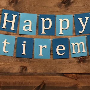 Happy Retirement Bannner | Happy Retirement Decor | Retirement Banner | Retirement Party