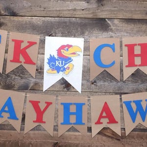 Kansas University | KU Birthday | KU Birthday Party | Jayhawks Birthday party | ku banner | jayhawks banner