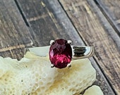 1.64ct Rhodolite Garnet Silver Ring