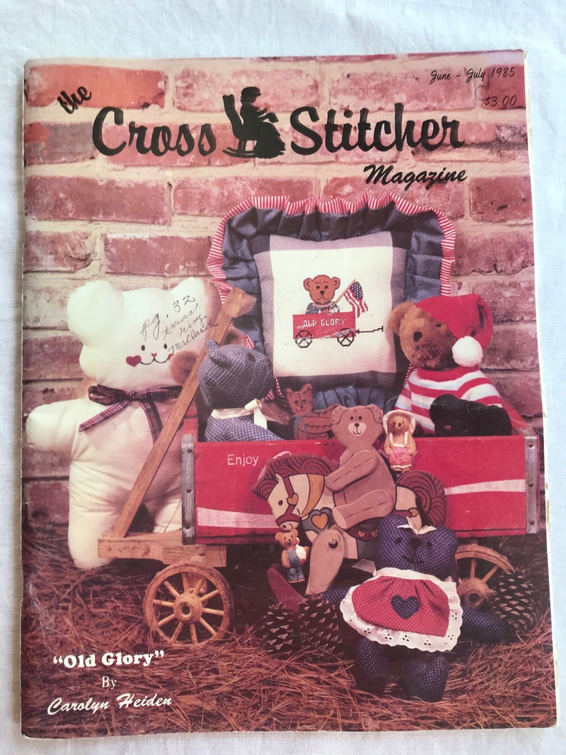 Vintage The Cross Stitcher Magazine Junejuly Etsy 6086