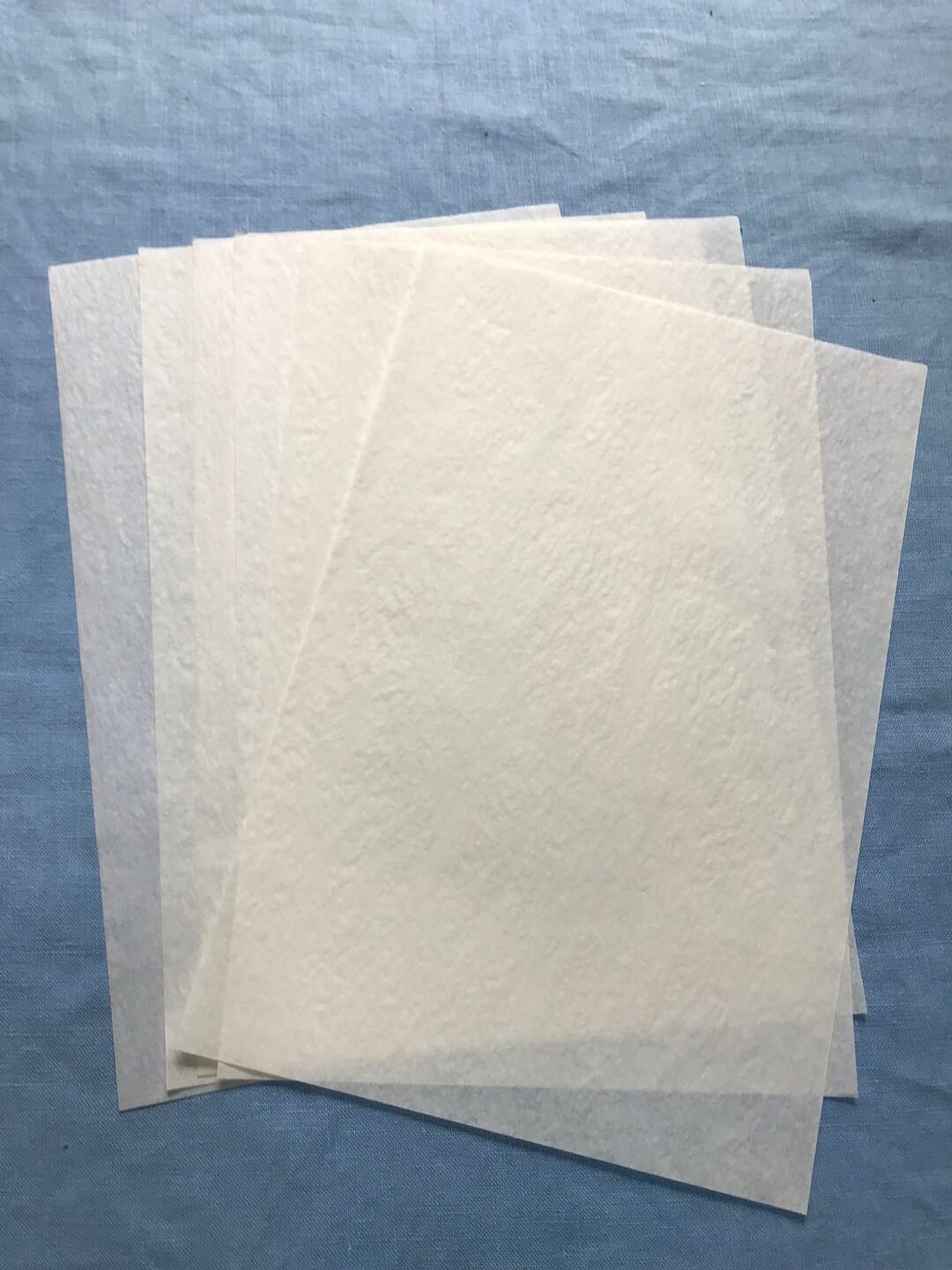 Vintage Typewriter Paper, Onionskin Paper, 6 Sheets Thin Paper, 9, Parchment Paper, Card Making