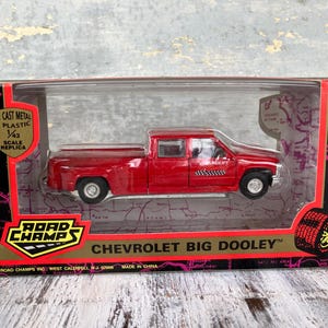 Vintage Road Champs Red Chevrolet Big Dooley, Die Cast Truck, 1990’s