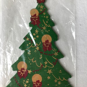 Decorative Wooden Craft Christmas Tree, Use For Wreath/Diorama/Dollhouse, 1990&#39;s Crafts