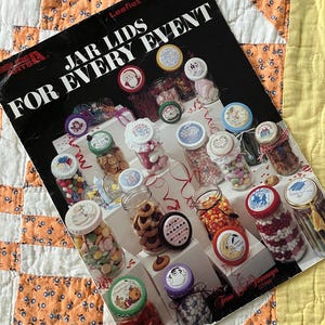 Vintage Cross Stitch Patterns: Jar Lids for Every Event - Leisure Arts Leaflet