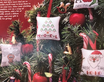 Country Stitch Cross Stitch and Patchwork Projects, Christmas Ornaments, Holiday Decor, November/December 1992