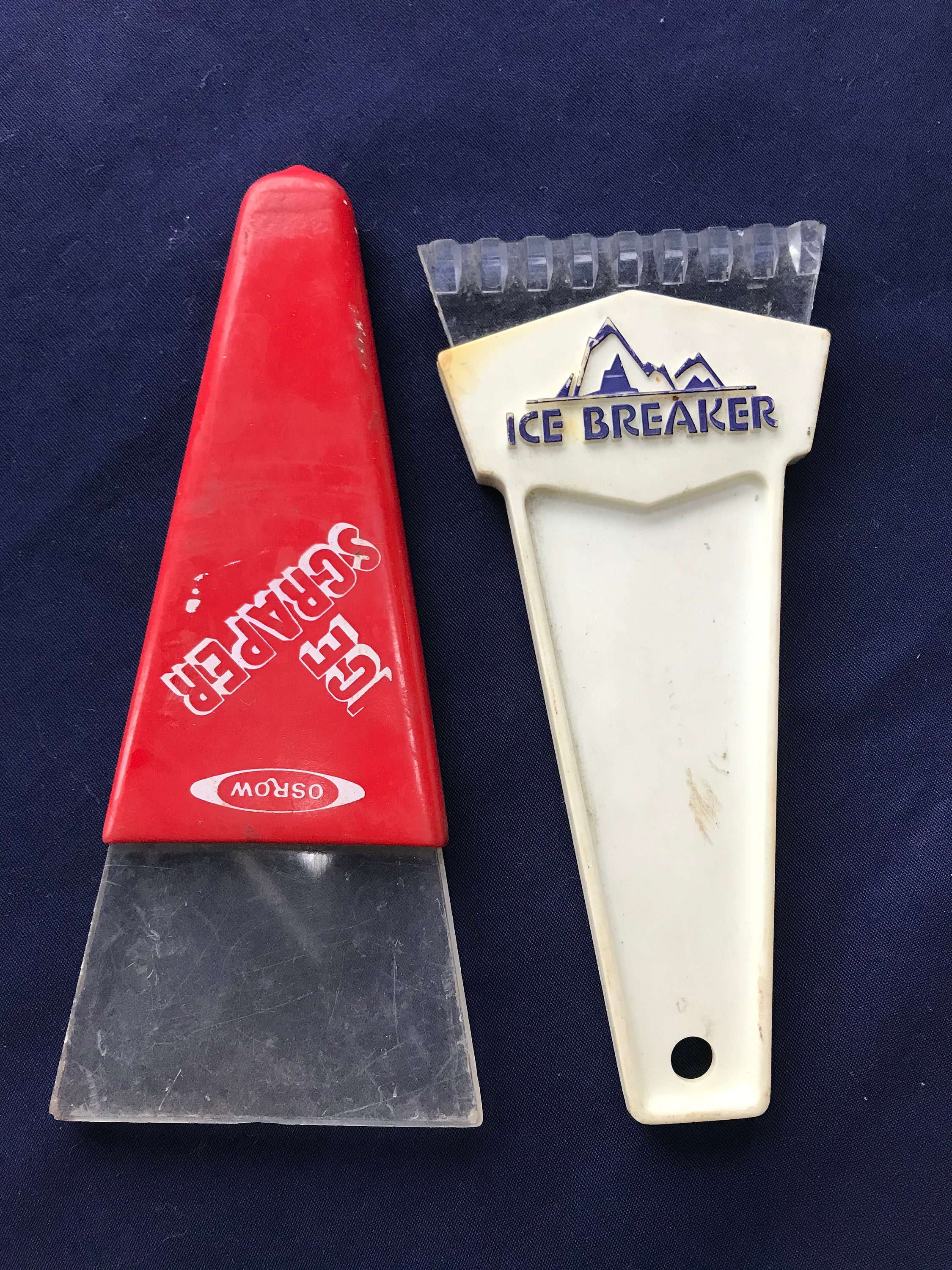 Pair of Vintage Ice Scrapers Vehicle Window Scrapers Snow Etsy