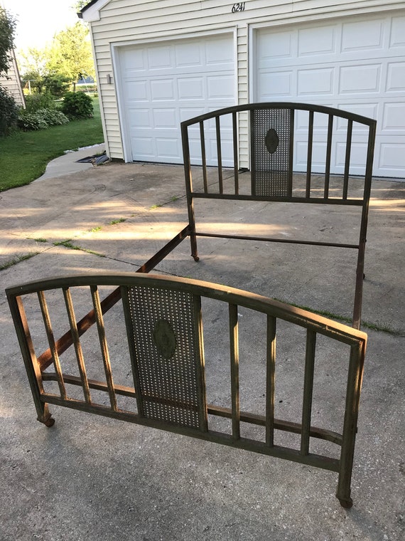 Antique Full Metal Bed Frame N E Ohio Local Pick Up Only No Etsy