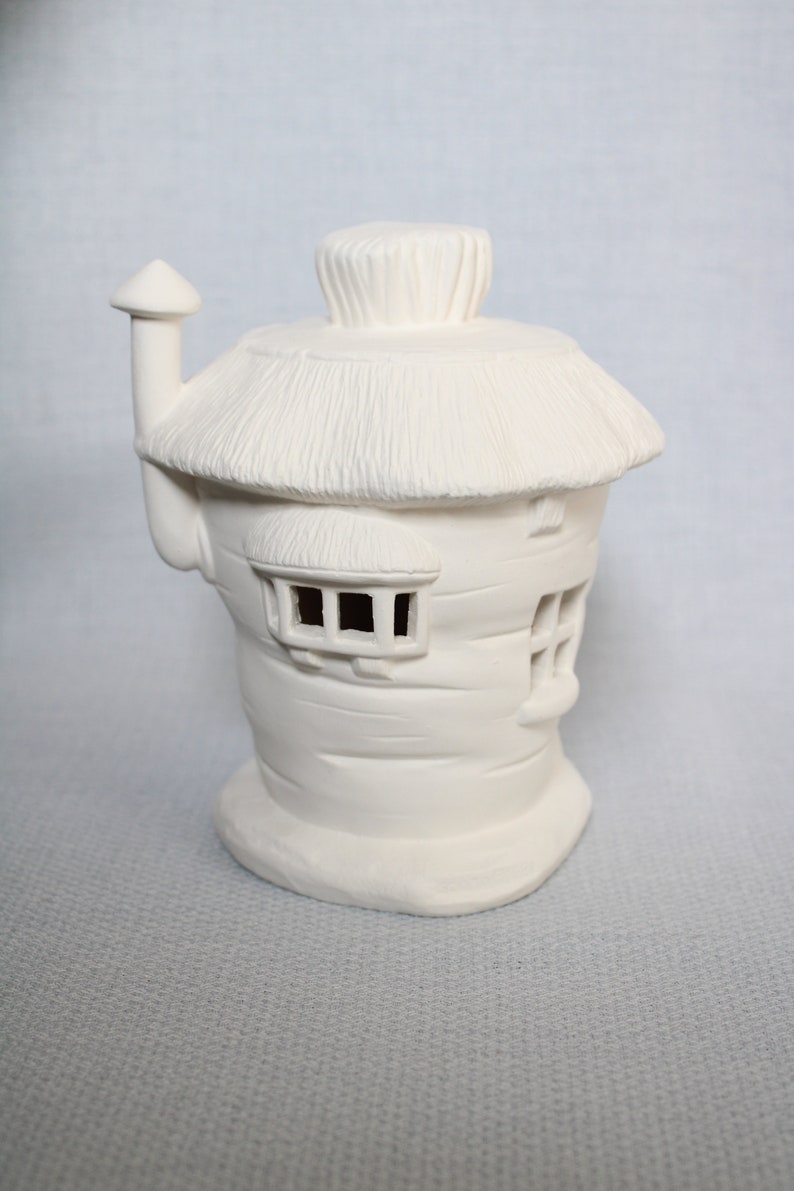 Bisque Ceramic Miniature Fairy House Bisque Paintable Etsy UK