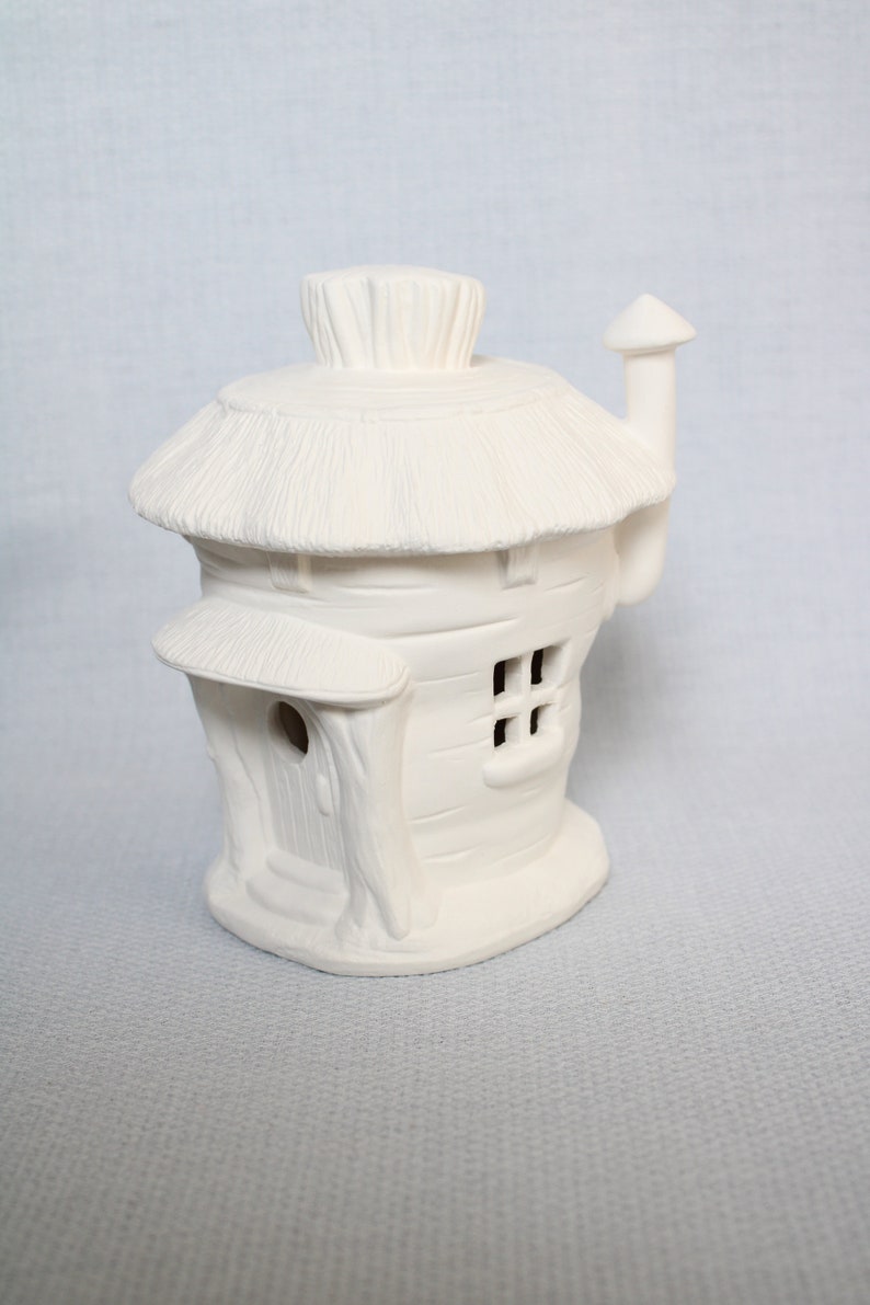 Bisque Ceramic Miniature Fairy House Bisque Paintable Etsy UK