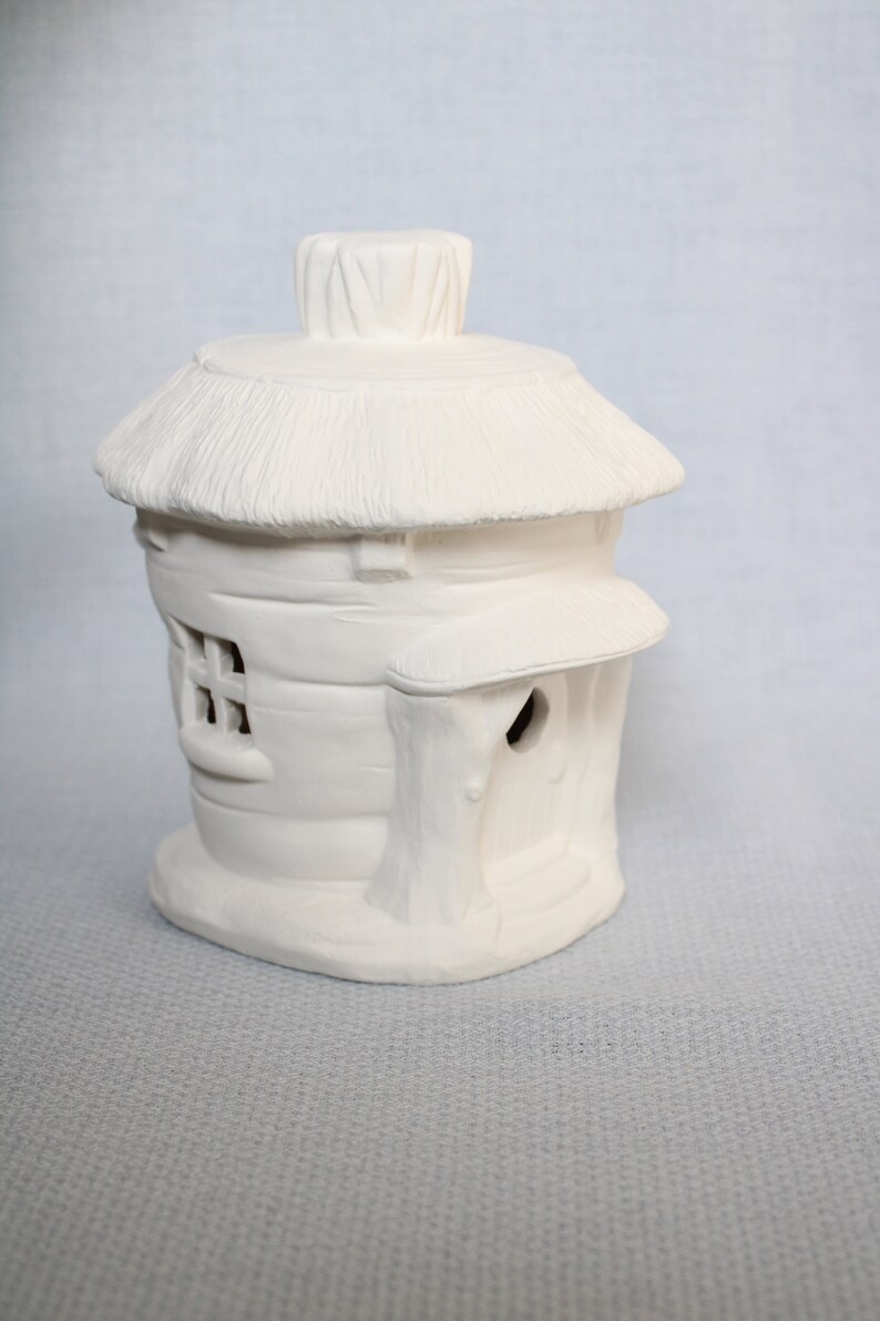 Bisque Ceramic Miniature Fairy House Bisque Paintable Etsy UK