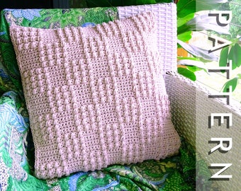 Crochet Cushion Cover Pattern | DIY Crocheted Throw Pillow PDF Patterns Tutorial Download | Bohemian Boho Homewares Home Decor 0156