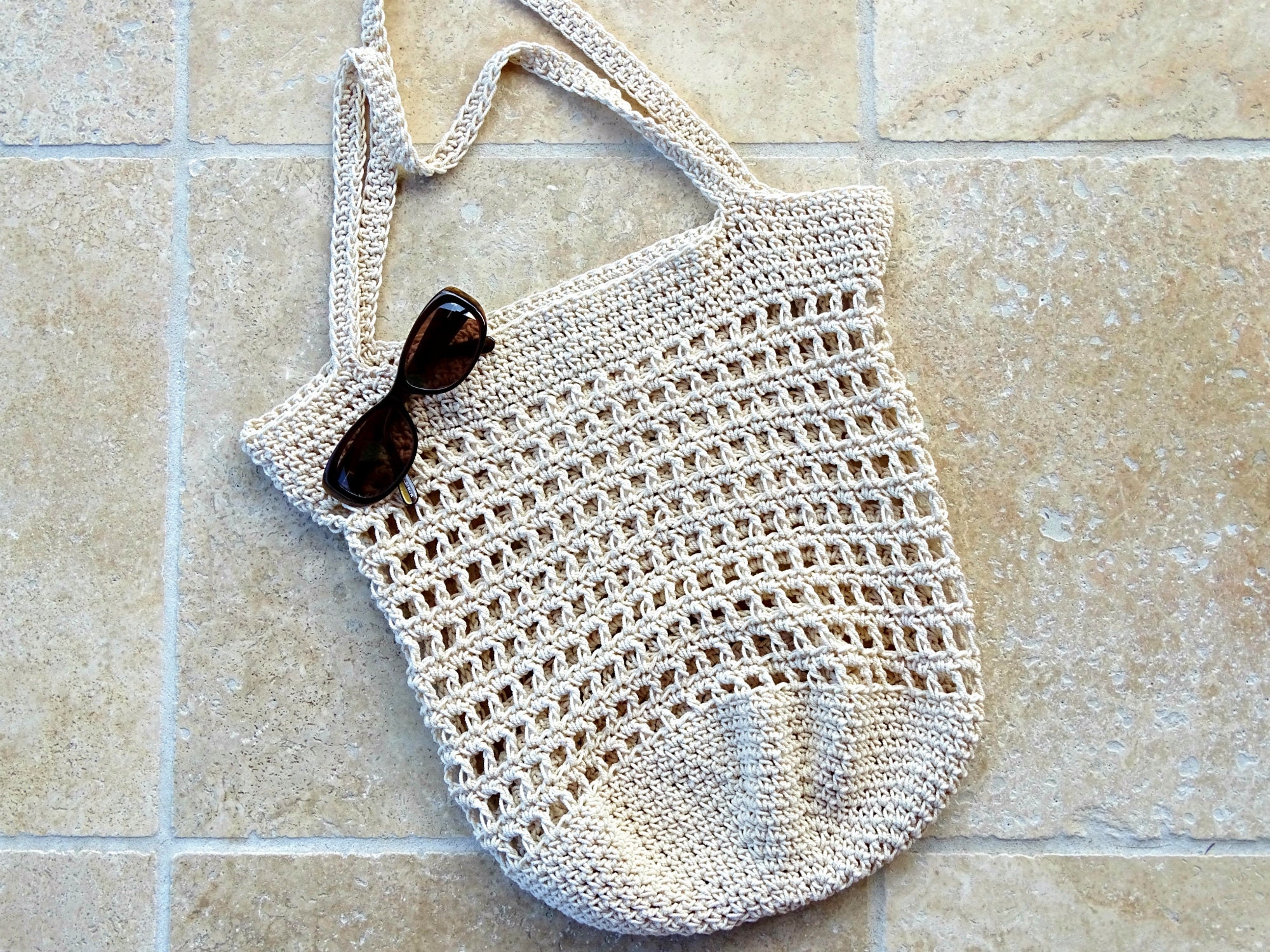 Crochet Bag Pattern PDF Crocheted Beach Bag Tutorial DIY - Etsy Australia