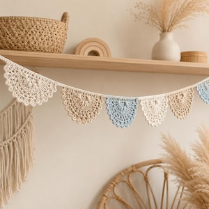 Crochet Bunting PDF Pattern | Easy Boho Garland Tutorial