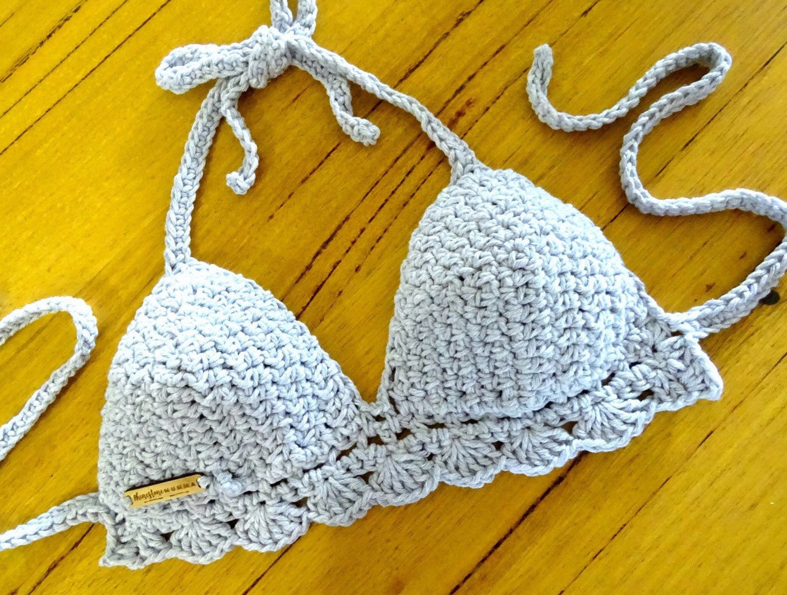 Crochet Bikini Pattern Download Crocheted Festival Bra Etsy