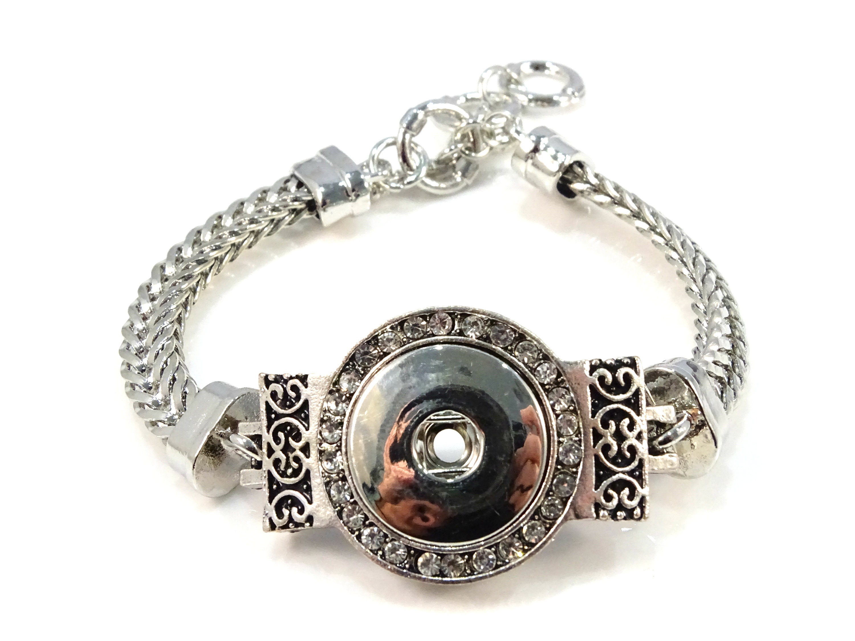 Snap Jewelry Bracelet Ginger Snaps Jewelry Silver Snap Etsy