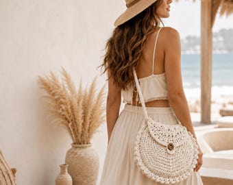 Crochet Bag Pattern PDF | Easy Boho Crossbody Bag Tutorial