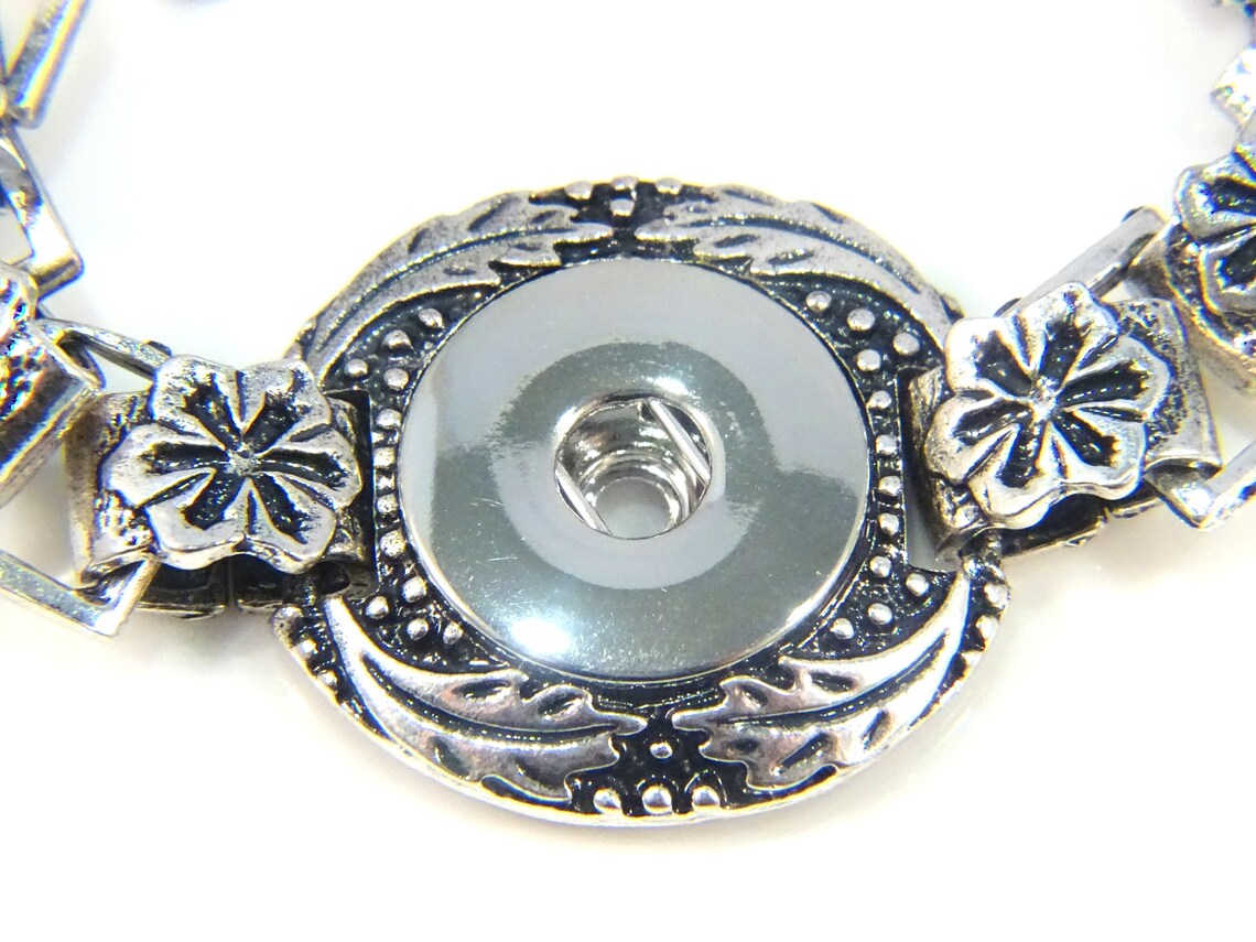 Snap Jewelry Bracelet Ginger Snaps Jewelry Silver Snap Etsy