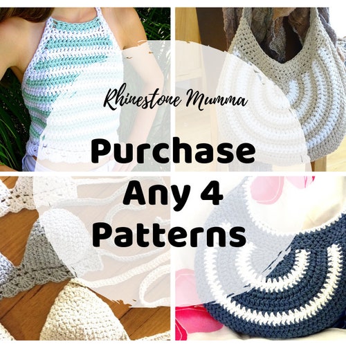 4 X Crochet Pattern Bundle FREE Crochet Patterns Purchase Etsy