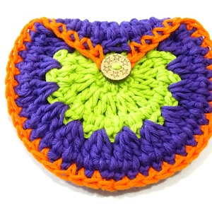 Girls Crochet Bag Coin Purse Pattern | DIY Quick and Easy Crocheted Purse PDF Pattern 0124