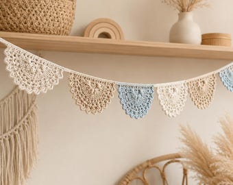 Crochet Bunting Pattern | Boho Garland Beginner PDF