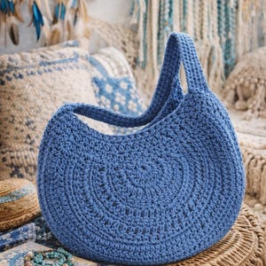 Crochet Shoulder Bag Pattern PDF – Easy DIY Purse Tutorial