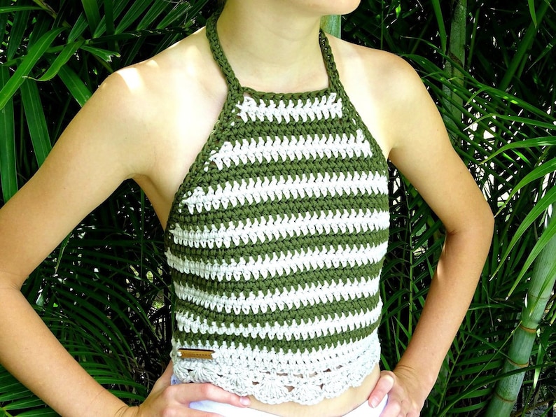 Crochet Halter Top Pattern Download crocheted PDF Crochet Etsy
