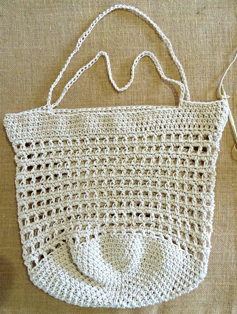 Crochet Bag Pattern PDF Crocheted Beach Bag Tutorial DIY - Etsy