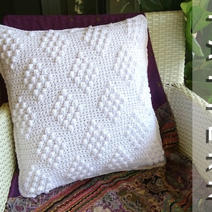 Crochet Cushion Cover Pattern | DIY Crocheted Throw Pillow PDF Patterns Tutorial Download | Bohemian Boho Homewares Home Decor 0150