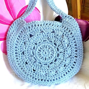 Lulu Crossbody  Handmade Crochet T-shirt Yarn Bag – Sparkling Pineapple