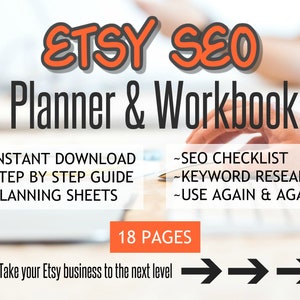 Etsy SEO Planner | Keyword Research Business Planner | Online Business ...