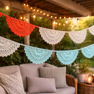 Crochet Bunting Garland Pattern PDF – DIY Easy Crochet Home Decor
