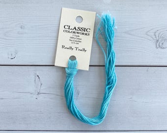 Classic Colorworks Hand-Dyed Embroidery Floss - Really Teally