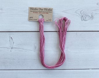 Weeks Dye Works Hand-Dyed Embroidery Floss - Busy Lizzie
