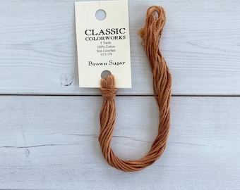 Classic Colorworks Hand-Dyed Embroidery Floss - Brown Sugar