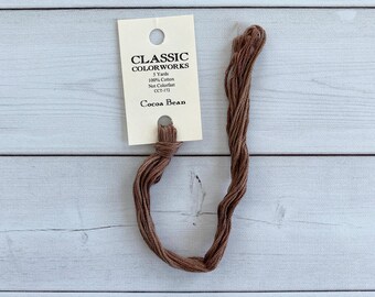 Classic Colorworks Hand-Dyed Embroidery Floss - Cocoa Bean