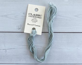 Classic Colorworks Hand-Dyed Embroidery Floss - Barrel Cactus