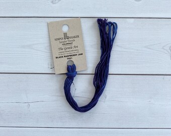 The Gentle Art Simply Shaker Sampler Threads Hand-Dyed Embroidery Floss - Black Raspberry Jam