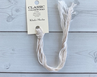 Classic Colorworks Hand-Dyed Embroidery Floss - Khaki Mocha