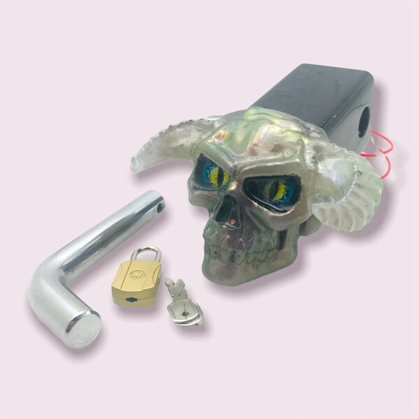 Trailer Hitch Cover Skull Etsy