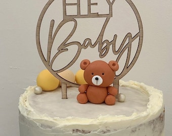 EDIBLE Teddy Bear Cake Topper / Fondant Decoration