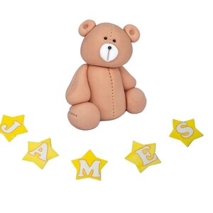 Teddy Bear EDIBLE Cake Topper / Fondant Decoration