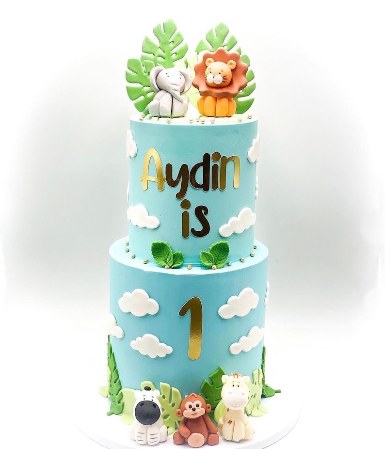 EDIBLE Jungle Animals Cake Topper / Set of 5 / Any Etsy UK