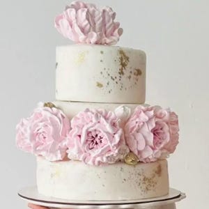 Wedding Flowers Cake Toppers Marshmallow Peony Birthday Mother Day Gift