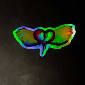 Freiheitsflügel Sticker vom Original Art Holographic